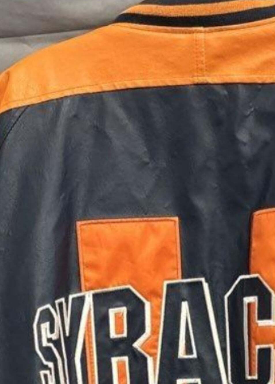 Vintage Steve & Barry’s University Syracuse Orangemen Varsity Jacket Mens XL D25 - Picture 4 of 8